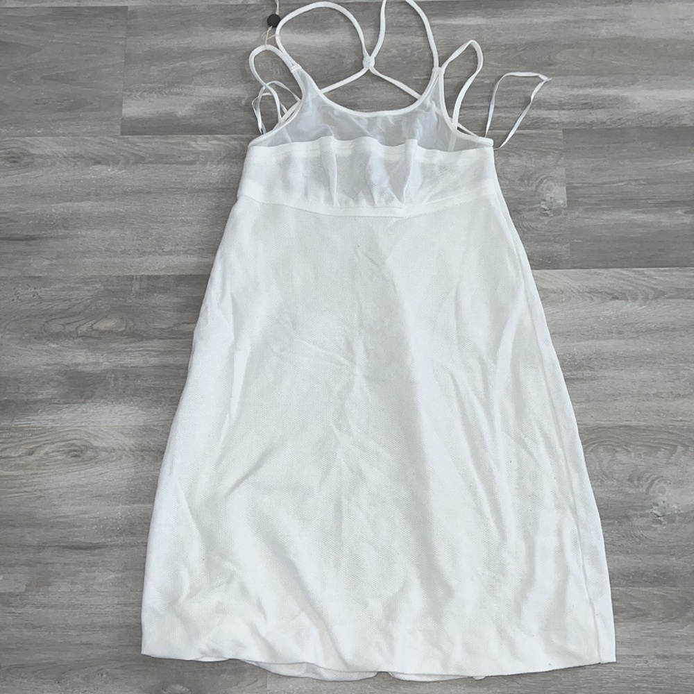 white balloon summer dress